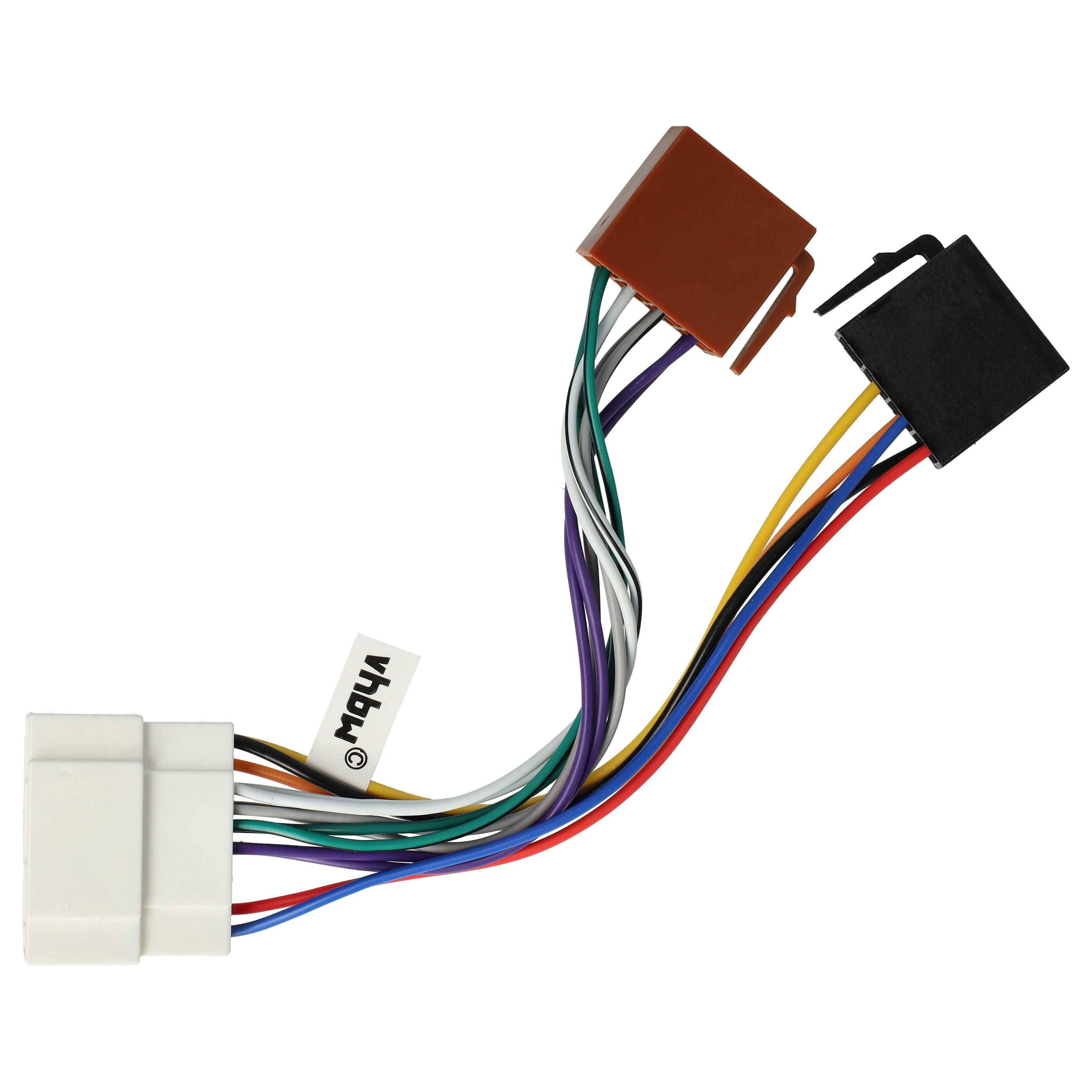 vhbw Autoradio ISO Adapter kompatibel mit Honda Jazz ab 2001-3