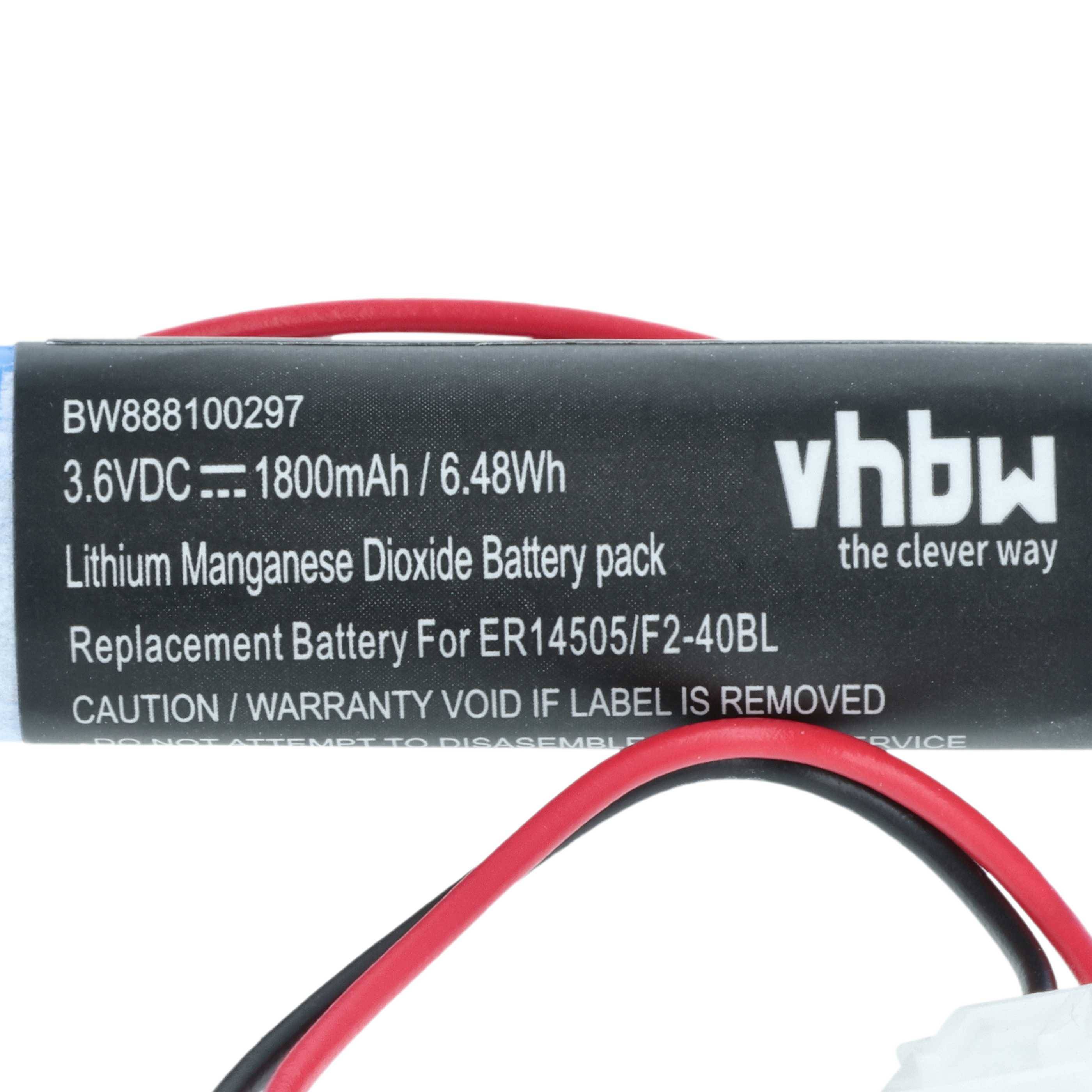 vhbw 5x Batterie Ersatz für Mitsubishi F2-40BL | PM-20BL, LS14500-MF, FX2N-48M für PLC Programmable Logic Controller-1