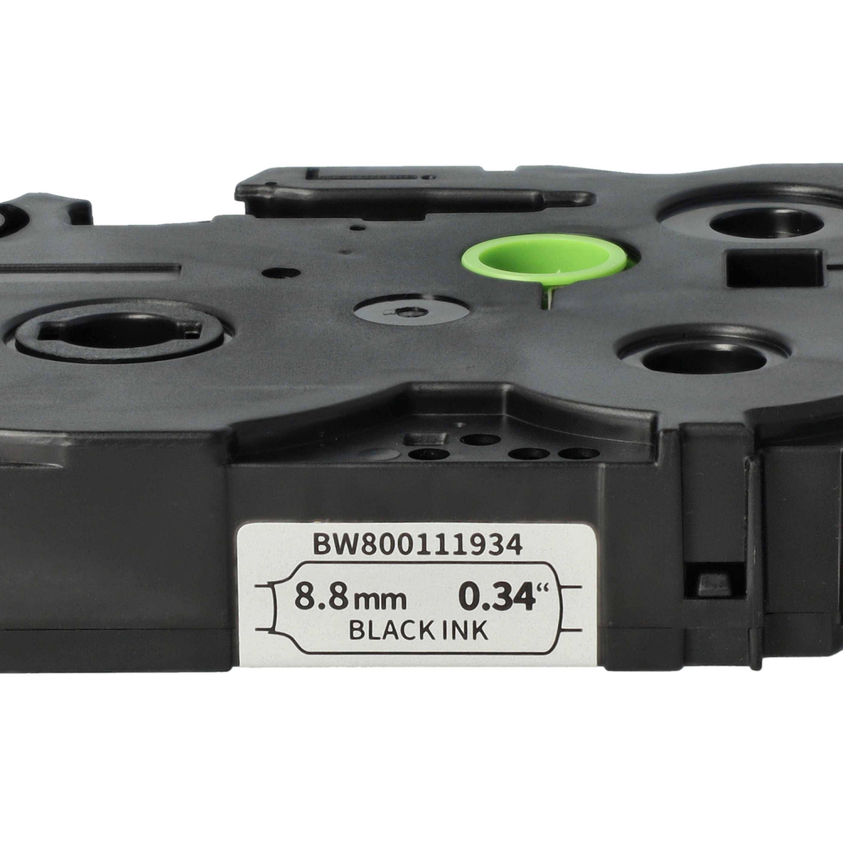 vhbw Schriftband-Kassette Ersatz für Brother HSe-221 | HSe221, LMHSe221 für Etiketten-Drucker Schwarz auf Weiß-3