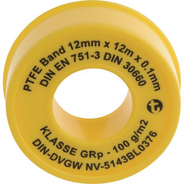 Geka PTFE-Band 12m x 12mm x 0,1 mm