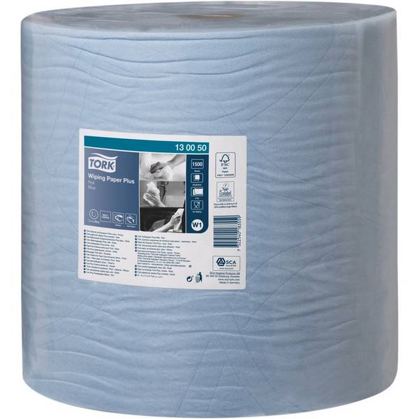 Putztuch Tork starkes Mehrzwecktuch blau 2lagig L.340xB.370mm 1500Abrisse 1RL/VE