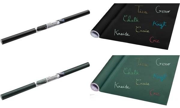JPC Kreidetafel-Folie, selbstklebend, Rolle, schwarz (61438038)