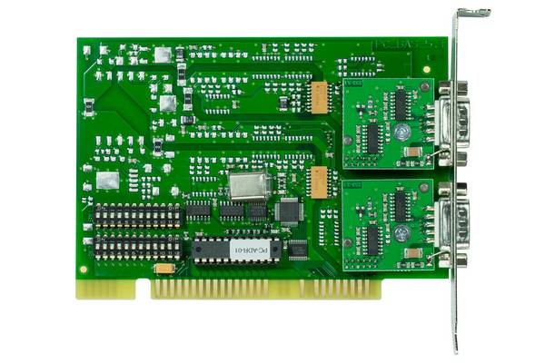 ISA-Karte 2x RS232, 1kV isoliert