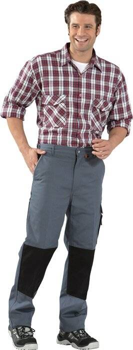 Bundhose Canvas 320 Gr.54 grau/schwarz PLANAM-2