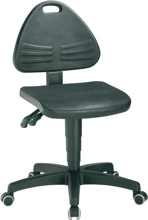 Arbeitsdrehstuhl gepolstert mit PU-Schaum mit Rollen Höhenverstellbereich 430 - 600 mm. Bimos-Sitztechnik |-2