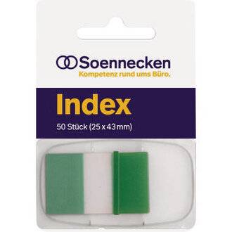 Haftstreifen Index 25x43mm 50Streifen Spender grün-2