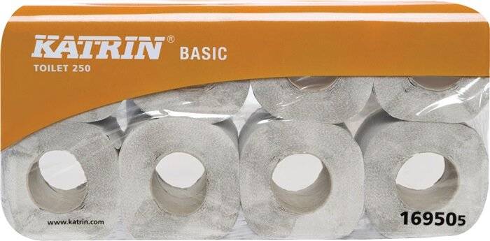 Katrin Toilettenpapier Basic 169505 250Blatt 2lagig weiß 8 Rl./Pack.