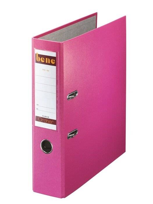 Ordner DIN A4 80mm PP rosa-3
