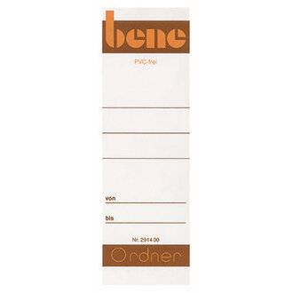 Bene Ordnerrückenschild 291460 breit/kurz Papier ws 10 St./Pack.-3