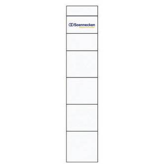Soennecken Einsteckrückenschild 3348 schmal/kurz weiß 10 St,./Pack.-2