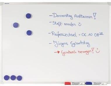 Whiteboard 80x60cm magnethaftend lackiert-4