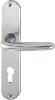 Langschildgarnitur Cardiff E1850Z/302 VA F69 PZ 72mm DIN L/R HOPPE-3