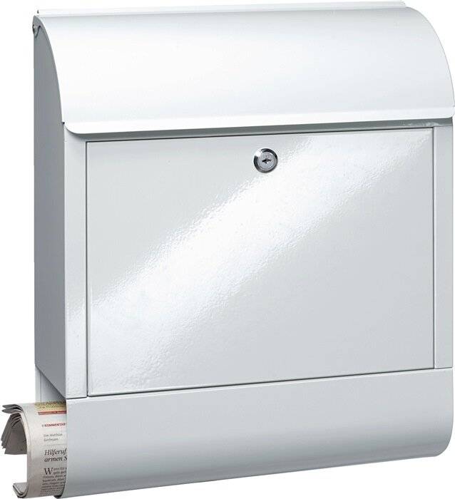 Briefkasten Scandic 825 W H.460mm B.380mm T.125mm weiß STA DIN C4 BURG-WÄCHTER-1