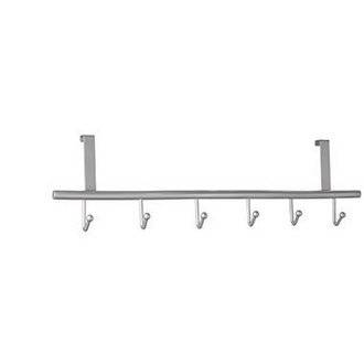 Türgarderobe 17x6,8x60cm Metall silber-2