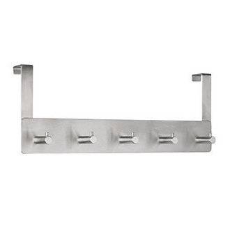 Preisbild für Türgarderobe 13,5x7,5x35cm Metall silber