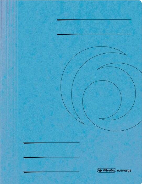 Herlitz Schnellhefter 11199106 DIN A4 Colorspankarton hellblau-0