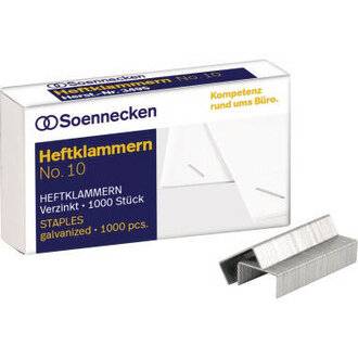 Soennecken Heftklammern 3495 Nr.10 verzinkt 1.000 St./Pack.-2