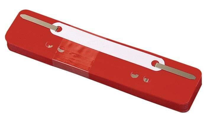 Soennecken Heftstreifen 3170 kurz Kunststoffdeckl. rt 25 St./Pack.-0