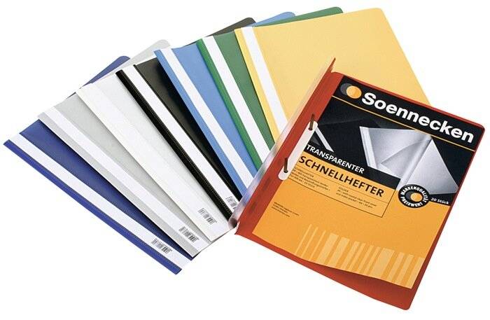 Schnellhefter DIN A4 PP sortiert 10 St./Pack. - Artikel: 125054799-0