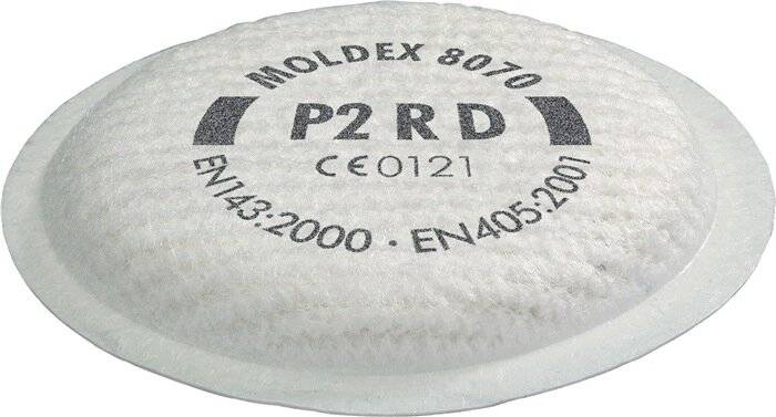 Partikelfilter 807001 EN 143:2000+A1:2006 P2 R D f.Ser.8000 MOLDEX-0