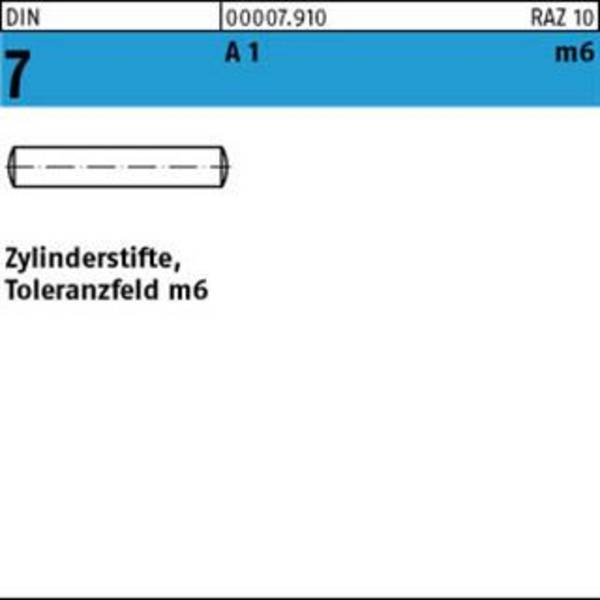 DIN 7 1.4305 5 m6 x 36 rostfrei A 1 S