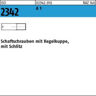 Schaftschraube ISO 2342 Kegelkuppe/Schlitz M6x 16 A 1 100 Stück