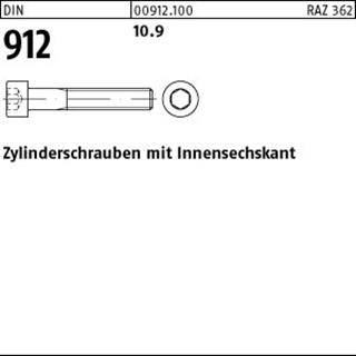 Zylinderschraube DIN 912 Innen-6kt M3x 12 10.9 500 Stück-0