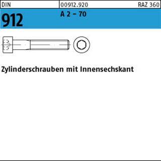 Zylinderschraube DIN 912 Innen-6kt M4x 16 A 2 (- 70) 500 Stück-0