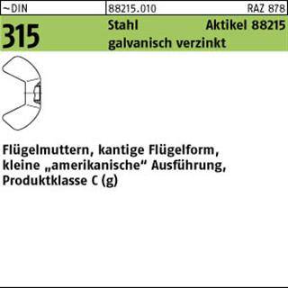 Flügelmutter R 88215 M 4 Stahl galvanisch verzinkt 100 Stück-0