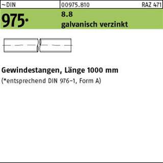 Gewindestange DIN 975 M8x 1000mm 8.8 galv.verz. 1 Stück-0
