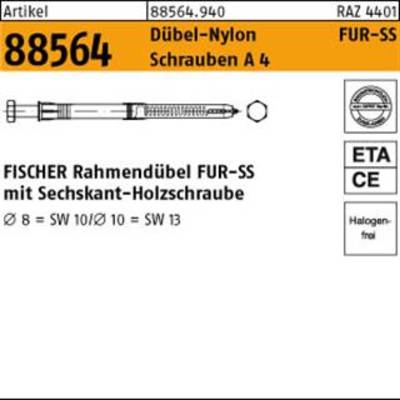 ART 88564 FISCHER-Uni. Rahmendübel A 4 FUR 8 x 80 Sechskant S