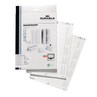 Einsteckschild 30x65mm weiß 360 St./Pack. - Artikel: 132000001-3
