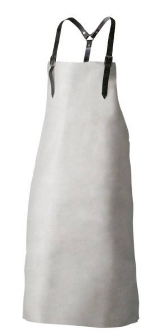Brustlatzschürze Knut L.ca.100xB.ca.80cm grau Spaltleder FELDTMANN