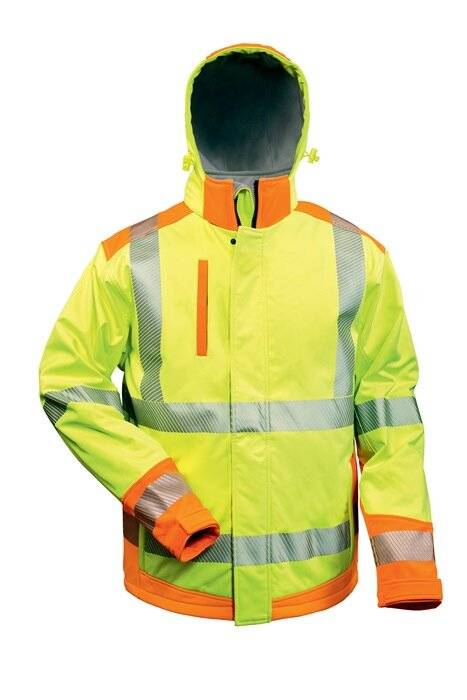 Warnschutzsoftshelljacke Rickmer Gr.M gelb/orange ELYSEE-2