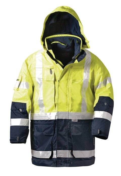 Warnschutzparka Jekyll Gr.L gelb/marine ELYSEE-5