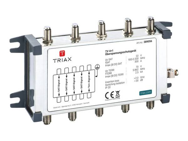 Triax TV 4+1 - Erdungsblock für Satellitenanlage