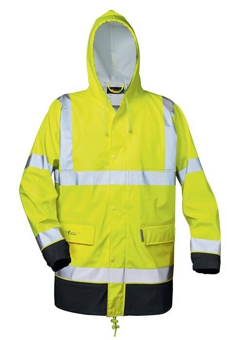 Warnschutz PU Regenjacke Manfred Gr.L gelb/schwarz-2