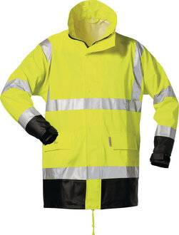 Warnschutz PU Regenjacke Manfred Gr.XXL gelb/schwarz-3