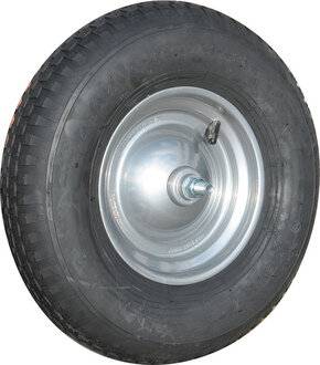 Luftrad D.400mm Radbreite 100mm m.Schlauch,Achse MÜBA-2