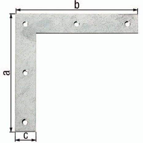 Eckwinkel L.160x160mm B.30mm STA sendzimirverzinkt GAH-1