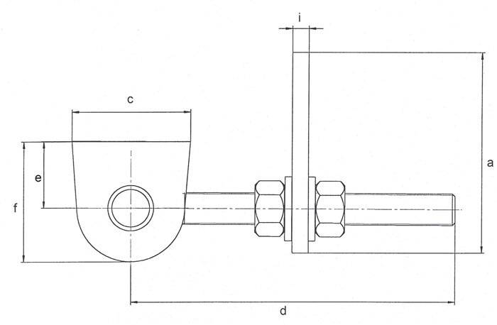 Verstellbares Torband 170x30x80x150x34x65x18x8mm STA roh Btl.GAH-0