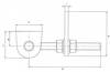 Verstellbares Torband 170x30x80x150x34x65x18x8mm STA roh Btl.GAH