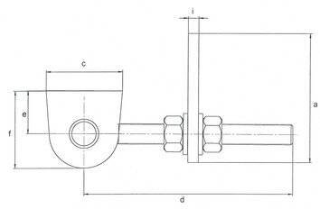 Verstellbares Torband 170x30x80x150x34x65x18x8mm STA roh Btl.GAH-4