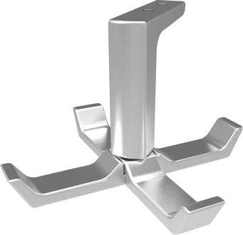 Symbolbild für Decken-Mantelhaken 0201 vierfach A.83mm Alu.silberf.elox.H.55mm HERMETA