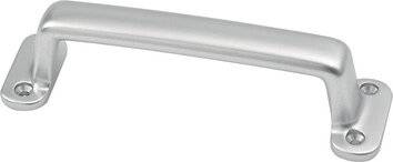 Handgriff A.30mm L.160mm B.42mm Alu-Guss silberf.elox.Löcher 4 HERMETA-4