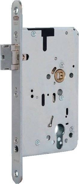 Panik-Einsteckschloss 2116 Fkt.E rd 24/65/72/9mm DIN L/R VA selbstverr.BKS-0