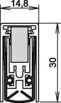 Türdichtung Schall-Ex® L-15/30 WS 1-880 1-s.L.958mm Alu.silberf.HLT ATHMER-3