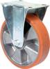 Bockrolle 80mm 120kg Guß-PUR 104x80mm Alu.BS ROLLEN