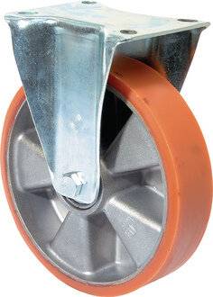 Bockrolle 200mm 300kg Guß-PUR 135x110mm Alu.BS ROLLEN-1