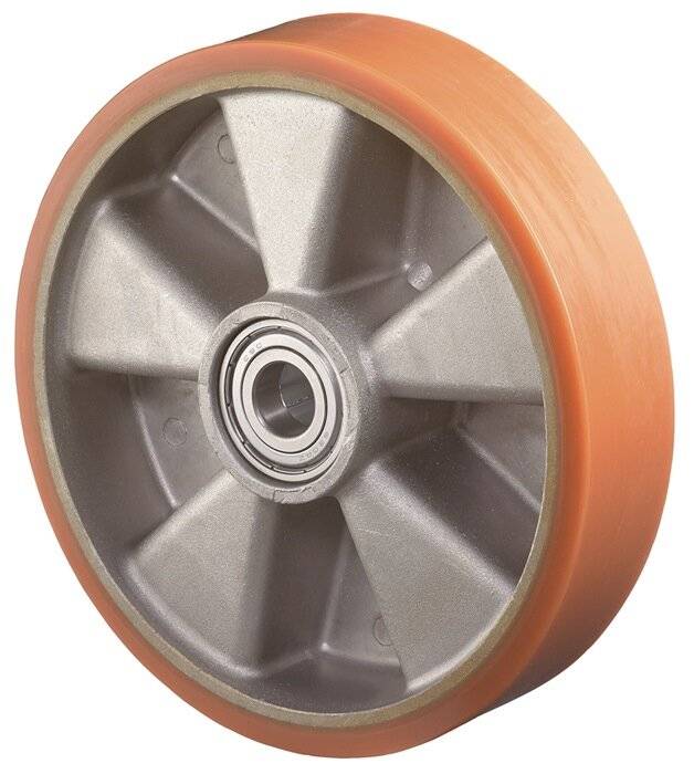 Ersatzrad D.160mm Trgf.600kg Guß-PU Achs-D.20mm Nabenl.60mm BS ROLLEN-0